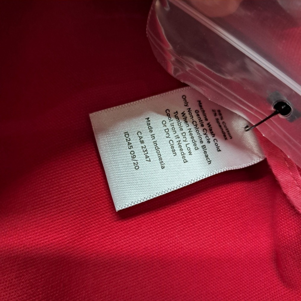 NWOT Talbots Tailored Utility Jacket Womens XL Red Canvas Field Coat Button Up - Picture 7 of 11